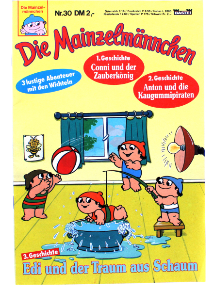 Die Mainzelmännchen Comic Nr. 30 von Bastei: Edi und der Traum aus Schaum